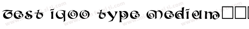 Test iQOO type Medium字体转换